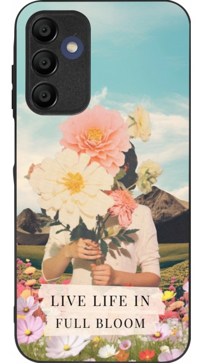 Samsung Galaxy A15 Case Hülle - Silikon schwarz Live life in full moon 2026