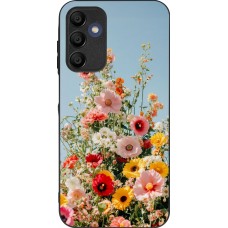 Samsung Galaxy A15 Case Hülle - Silikon schwarz Spring flowers 2026