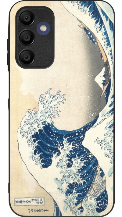 Coque Samsung Galaxy A15 - Silicone rigide noir Tableau art - La Grande Vague de Kanagawa - Hokusai