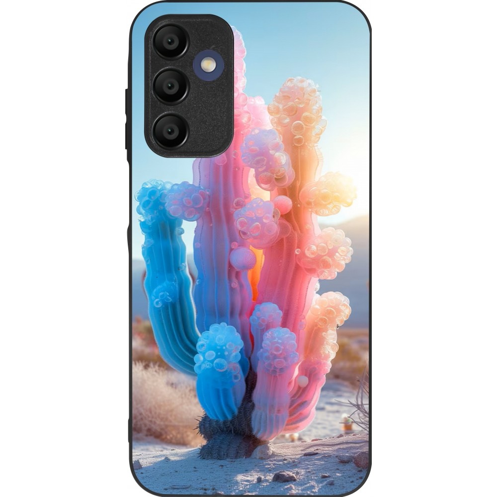 Samsung Galaxy A15 Case Hülle - Silikon schwarz Artificial vegetation 2025