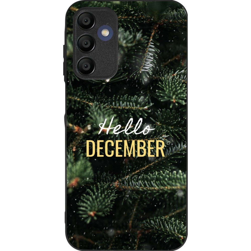 Samsung Galaxy A15 Case Hülle - Silikon schwarz Winter 25 Winter hello december