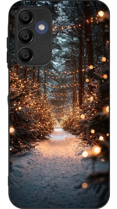 Samsung Galaxy A15 Case Hülle - Silikon schwarz Winter 25 Winter snowy road