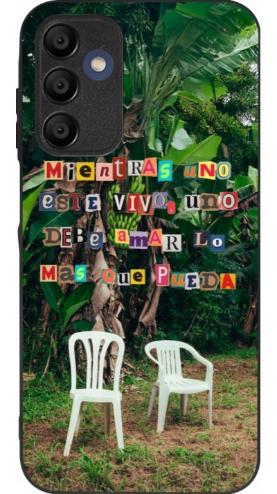 Samsung Galaxy A16 Case Hülle - Silikon schwarz Chairs DTMF