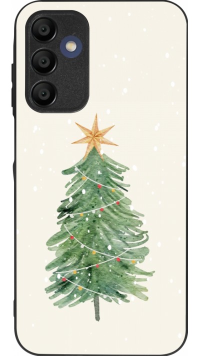 Samsung Galaxy A16 Case Hülle - Silikon schwarz Christmas 25 Sketch Tree