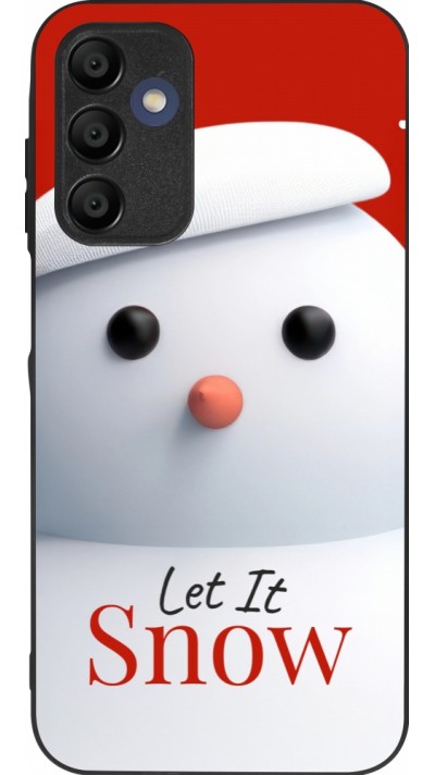 Samsung Galaxy A16 Case Hülle - Silikon schwarz Christmas 25 Xmas Snowman