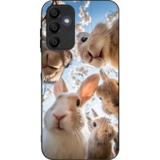 Samsung Galaxy A16 Case Hülle - Silikon schwarz Easter 2026 Rabbits