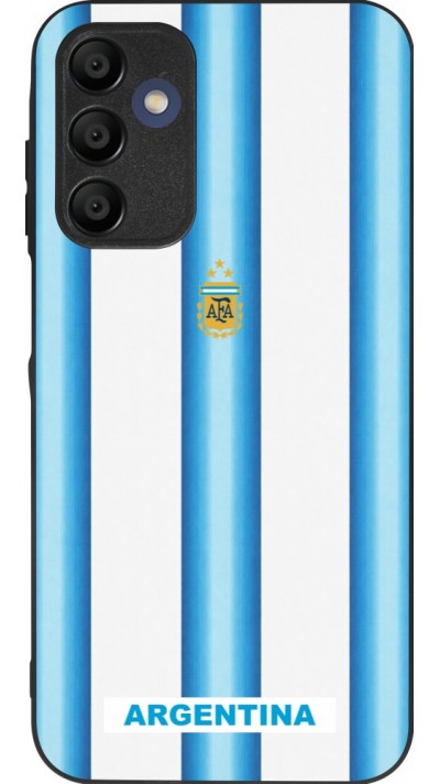 Samsung Galaxy A16 Case Hülle - Silikon schwarz Argentinien 2026 personalisierbares Fussballtrikot