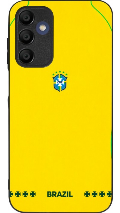 Samsung Galaxy A16 Case Hülle - Silikon schwarz Brasilien 2026 personalisierbares Fussballtrikot