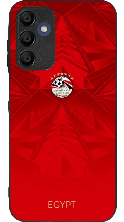 Samsung Galaxy A16 Case Hülle - Silikon schwarz Ägypten 2026 personalisierbares Fussballtrikot