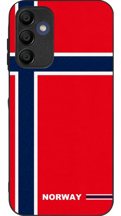 Samsung Galaxy A16 Case Hülle - Silikon schwarz Norwegen 2026 personalisierbares Fussballtrikot