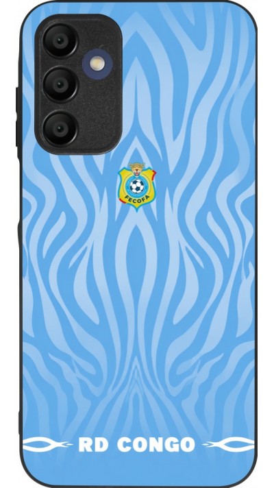 Samsung Galaxy A16 Case Hülle - Silikon schwarz Demokratische Republik Kongo 2026 personalisierbares Fussballtrikot
