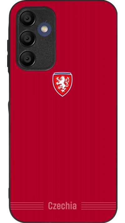 Samsung Galaxy A16 Case Hülle - Silikon schwarz Tschechische Republik 2026 personalisierbares Fussballtrikot