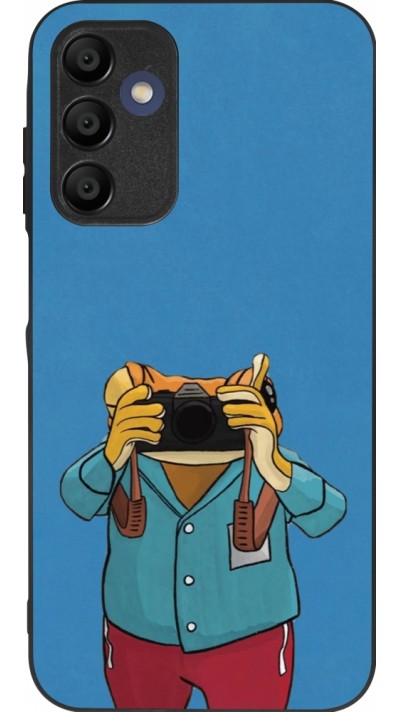 Samsung Galaxy A16 Case Hülle - Silikon schwarz Frog with camera DTMF