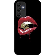 Samsung Galaxy A16 Case Hülle - Silikon schwarz Lips bullet