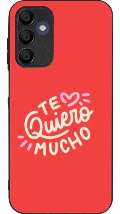 Samsung Galaxy A16 Case Hülle - Silikon schwarz Saint Valentines Day 26 Te quiero mucho