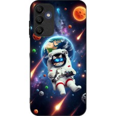 Samsung Galaxy A16 Case Hülle - Silikon schwarz VR SpaceCat Odyssee