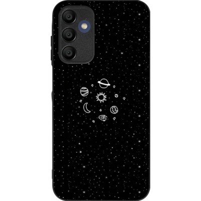 Samsung Galaxy A16 Case Hülle - Silikon schwarz Space Doodle