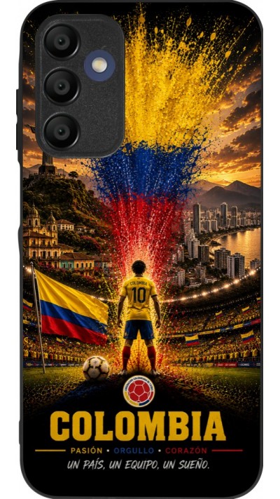 Samsung Galaxy A16 Case Hülle - Silikon schwarz Fussball Kolumbien splash 2026