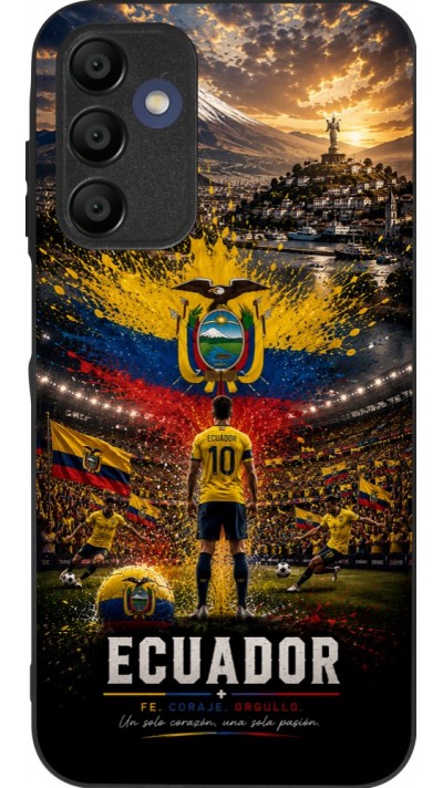 Samsung Galaxy A16 Case Hülle - Silikon schwarz Fussball Ecuador splash 2026