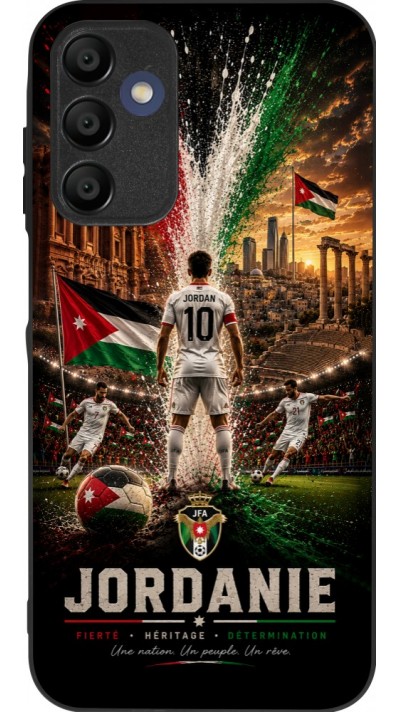 Samsung Galaxy A16 Case Hülle - Silikon schwarz Fussball Jordanien splash 2026