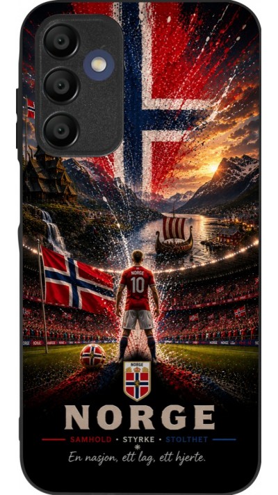 Samsung Galaxy A16 Case Hülle - Silikon schwarz Fussball Norwegen splash 2026