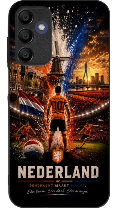 Samsung Galaxy A16 Case Hülle - Silikon schwarz Fussball Niederlande splash 2026