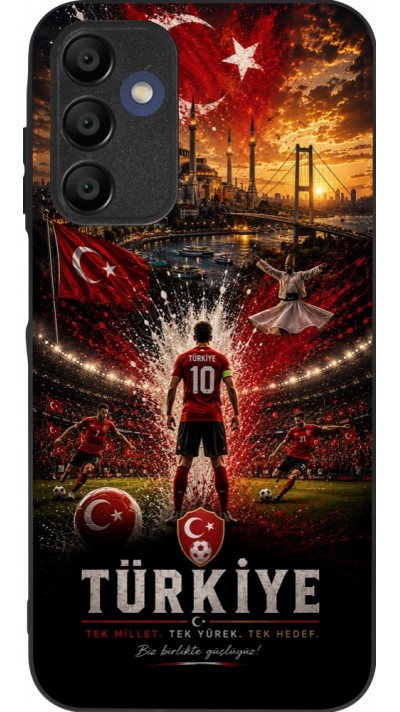 Samsung Galaxy A16 Case Hülle - Silikon schwarz Fussball Türkei splash 2026