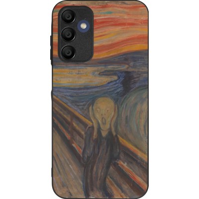 Samsung Galaxy A16 Case Hülle - Silikon schwarz Kunstbild - Der Schrei - Edvard Munch