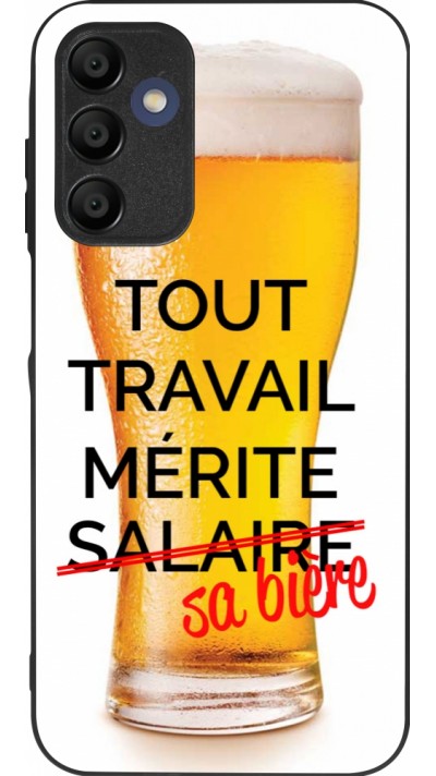 Samsung Galaxy A16 Case Hülle - Silikon schwarz Tout travail mérite sa bière