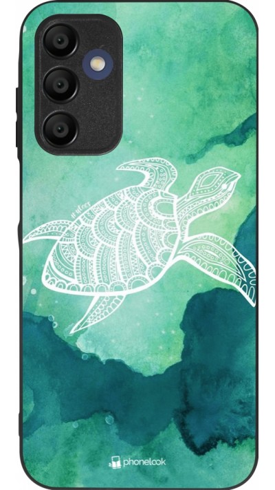 Samsung Galaxy A16 Case Hülle - Silikon schwarz Turtle Aztec Watercolor