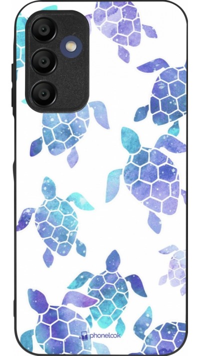Samsung Galaxy A16 Case Hülle - Silikon schwarz Turtles pattern watercolor