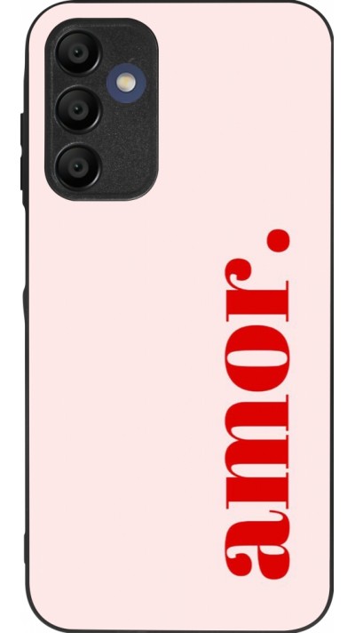 Samsung Galaxy A16 Case Hülle - Silikon schwarz Valentine 2024 amor