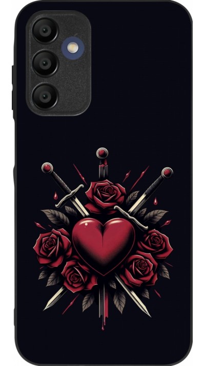 Samsung Galaxy A16 Case Hülle - Silikon schwarz Valentine 2024 gothic love