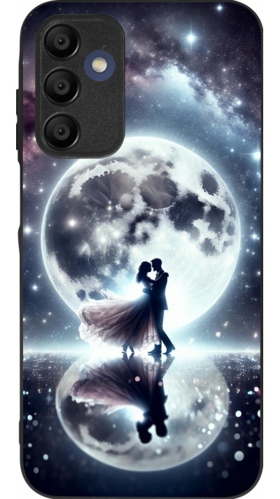 Samsung Galaxy A16 Case Hülle - Silikon schwarz Valentin 2024 Liebe unter dem Mond