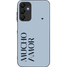 Samsung Galaxy A16 Case Hülle - Silikon schwarz Valentine 2024 mucho amor azul