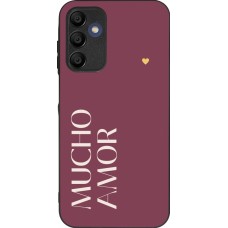 Samsung Galaxy A16 Case Hülle - Silikon schwarz Valentine 2024 mucho amor rosado