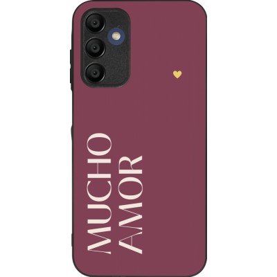 Samsung Galaxy A16 Case Hülle - Silikon schwarz Valentine 2024 mucho amor rosado