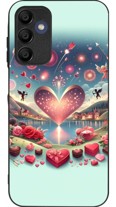 Samsung Galaxy A16 Case Hülle - Silikon schwarz Valentin 2025 Schick