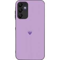 Samsung Galaxy A16 Case Hülle - Silikon schwarz Valentine 2023 purpule single heart