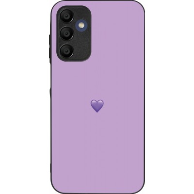Samsung Galaxy A16 Case Hülle - Silikon schwarz Valentine 2023 purpule single heart