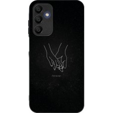 Samsung Galaxy A16 Case Hülle - Silikon schwarz Valentine 2023 hands forever