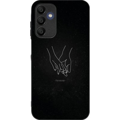 Samsung Galaxy A16 Case Hülle - Silikon schwarz Valentine 2023 hands forever
