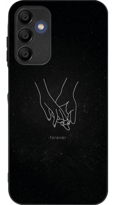 Samsung Galaxy A16 Case Hülle - Silikon schwarz Valentine 2023 hands forever