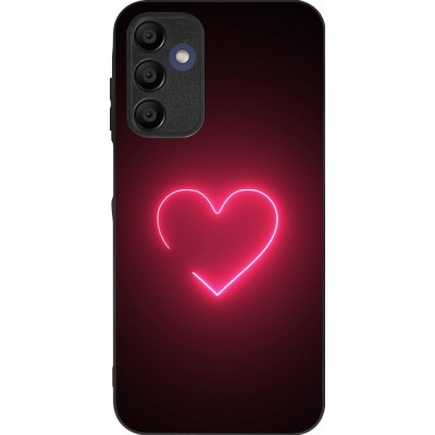 Samsung Galaxy A16 Case Hülle - Silikon schwarz Valentine 2023 single neon heart