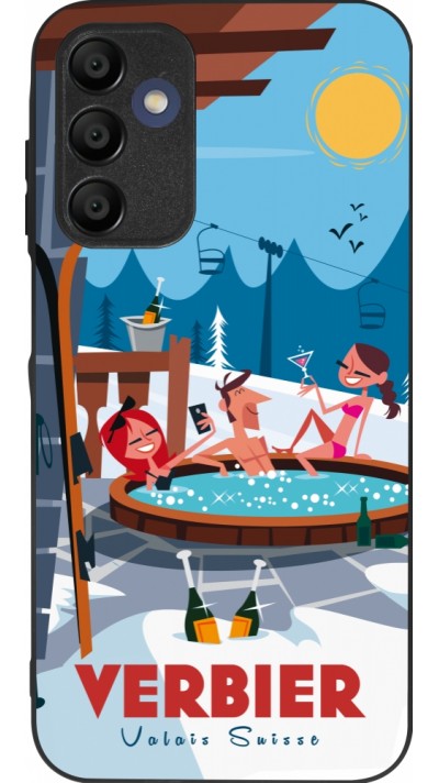 Samsung Galaxy A16 Case Hülle - Silikon schwarz Verbier Mountain Jacuzzi