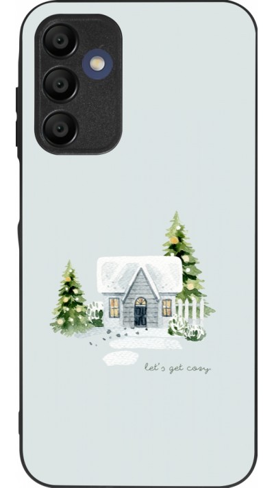 Samsung Galaxy A16 Case Hülle - Silikon schwarz Winter 25 Cosy House