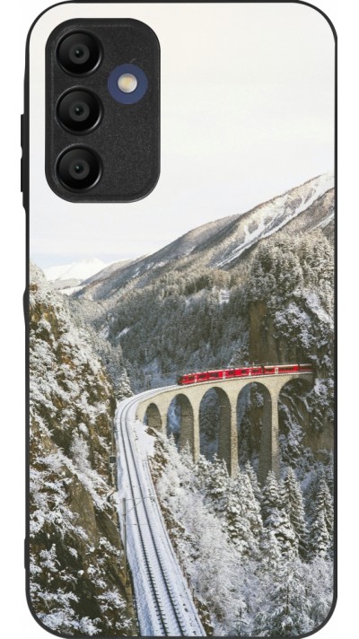 Samsung Galaxy A16 Case Hülle - Silikon schwarz Winter 25 Winter polar express