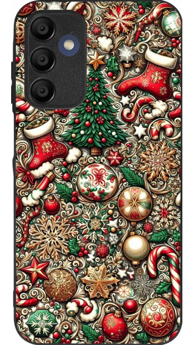 Samsung Galaxy A16 Case Hülle - Silikon schwarz Weihnachten 2023 Mikromuster
