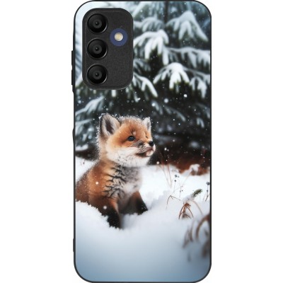 Samsung Galaxy A16 Case Hülle - Silikon schwarz Weihnachten 2023 Fuechslein Tanne