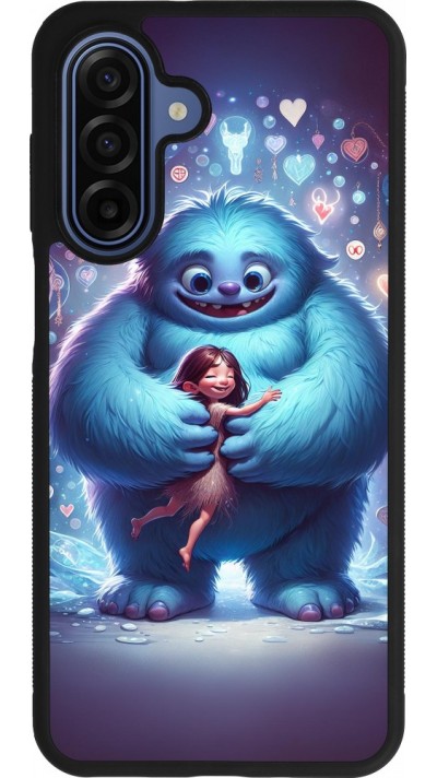 Coque Samsung Galaxy A17 - Silicone rigide noir Valentine 2024 Fluffy Love